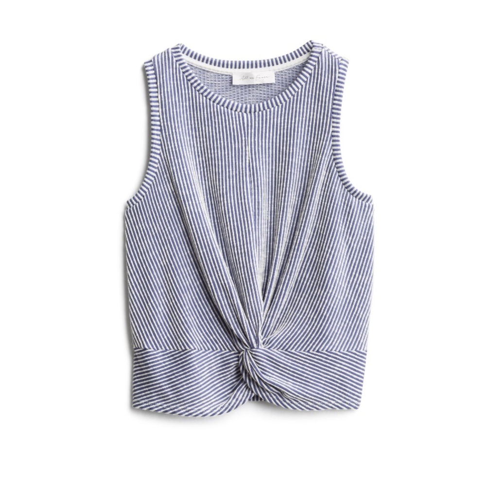 NWOT Cropped Twist Front Tank Top